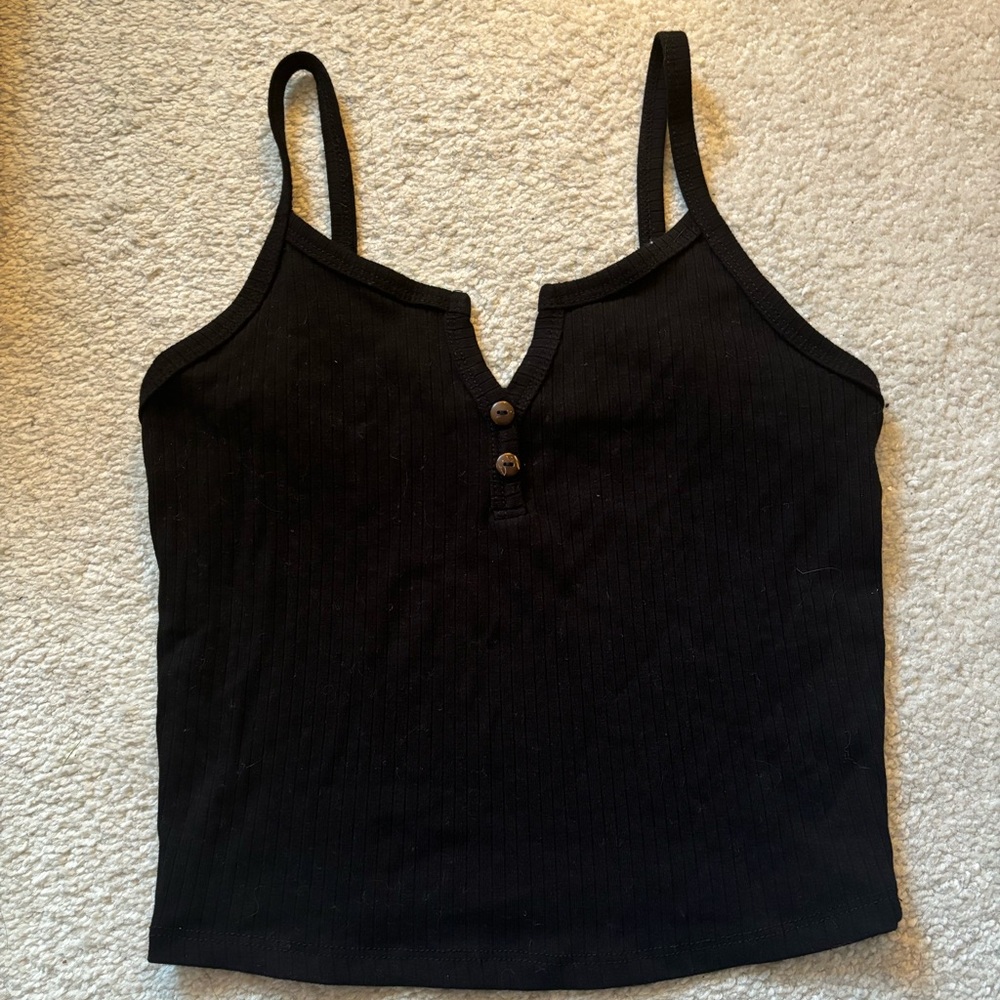 Black tank top